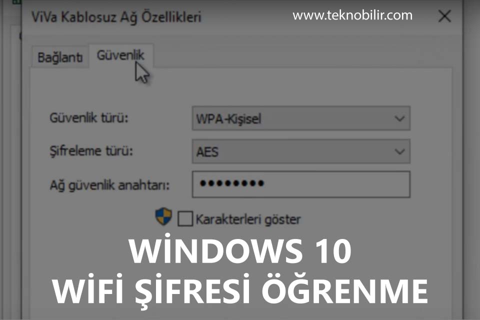 Windows 10 Wifi Şifresi Öğrenme