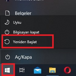 kişisel bilgisayarınız bir sorunla karşılaştı ve yeniden başlatılması gerekiyor