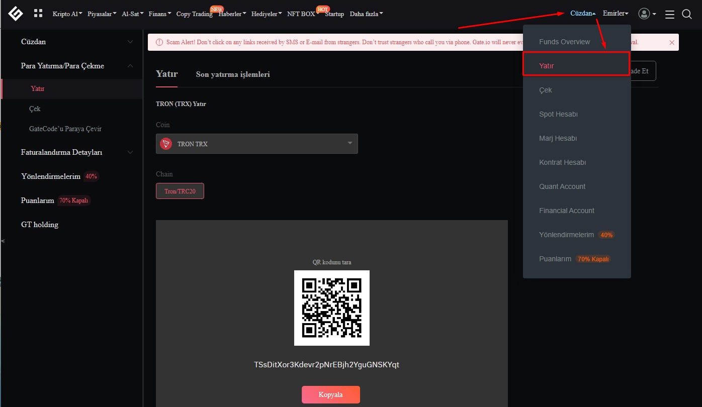Gate.io Para Yatırma