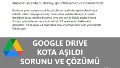 Google Drive Kota Aşıldı