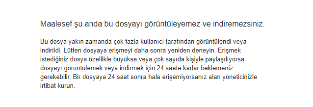 Maalesef şu anda bu dosyayı görüntüleyemez ve indiremezsiniz.