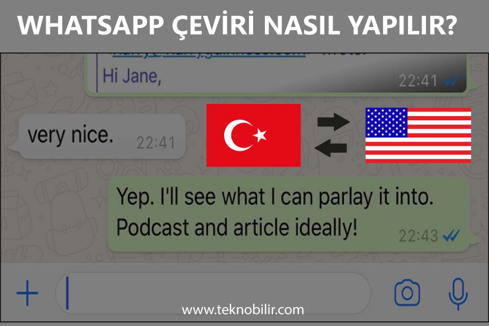 Whatsapp Çeviri Nasıl Yapılır