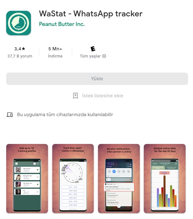 WaStat Whatsapp Çevrimiçi Takip Programı