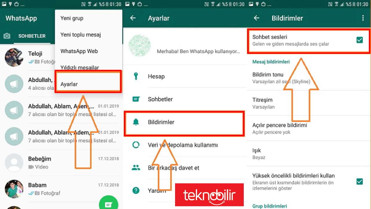 Whatsapp Bildirim Sesi Gelmiyor Android