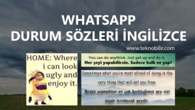 Whatsapp Durum Sözleri İngilizce