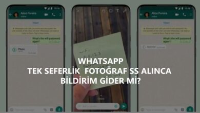 Whatsapp Tek Seferlik Fotoğraf SS Alınca Bildirim Gider mi?