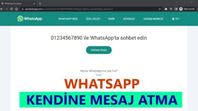 Whatsapp Kendine Mesaj Atma