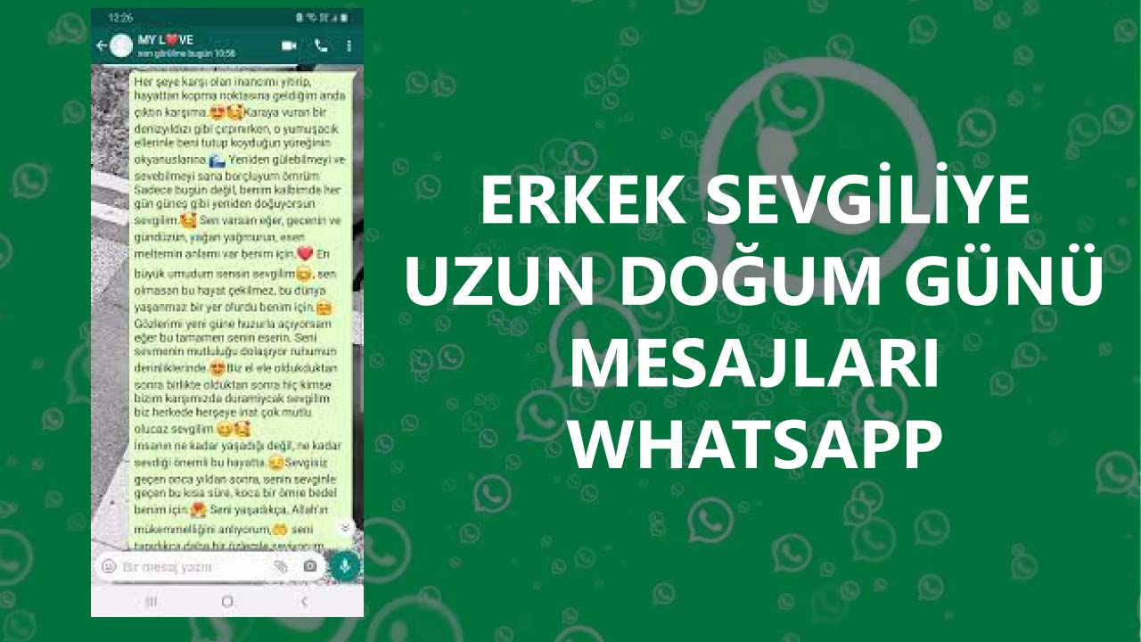 Uzun sevgiliye doğum günü mesajı