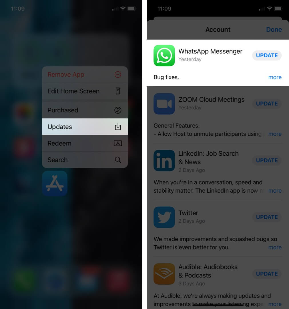 Whatsapp görüntülü arama sorunu iphone guncelleme