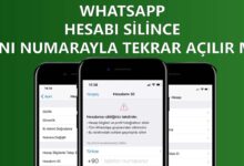 Whatsapp Hesabını Silince Aynı Numarayla Tekrar Açılır Mı?