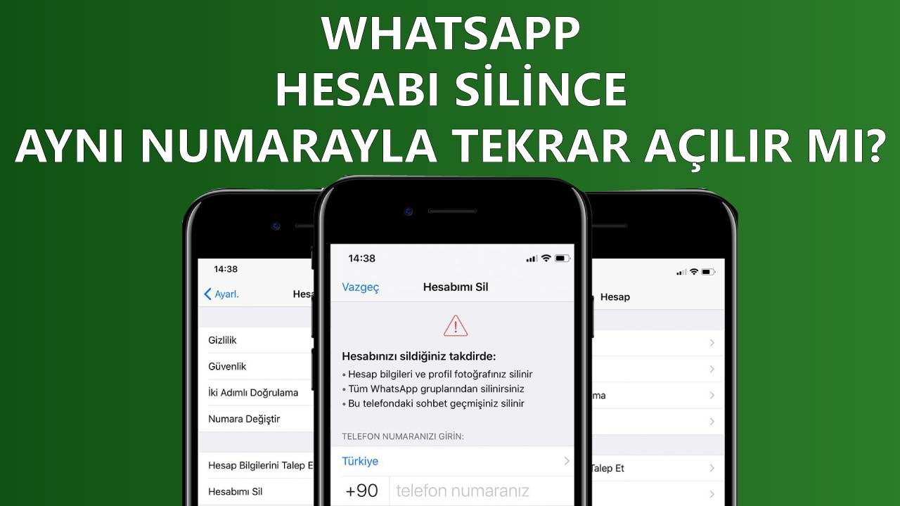 Whatsapp Hesabını Silince Aynı Numarayla Tekrar Açılır Mı?