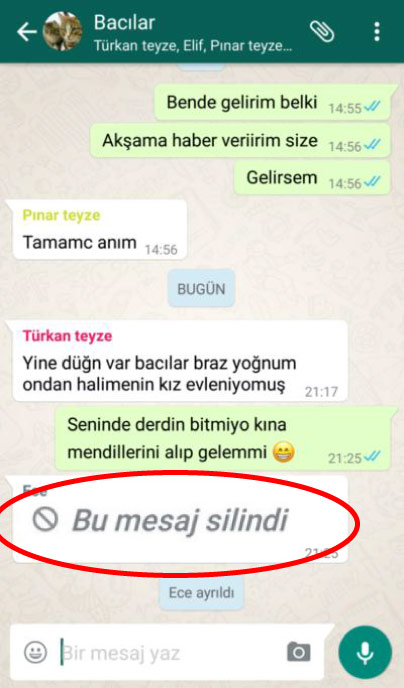 Whatsapp Karşı Tarafın Sildiği Mesajı Geri Getirme