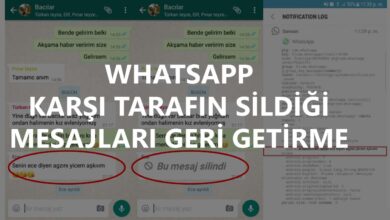 Whatsapp Karşı Tarafın Sildiği Mesajları Geri Getirme