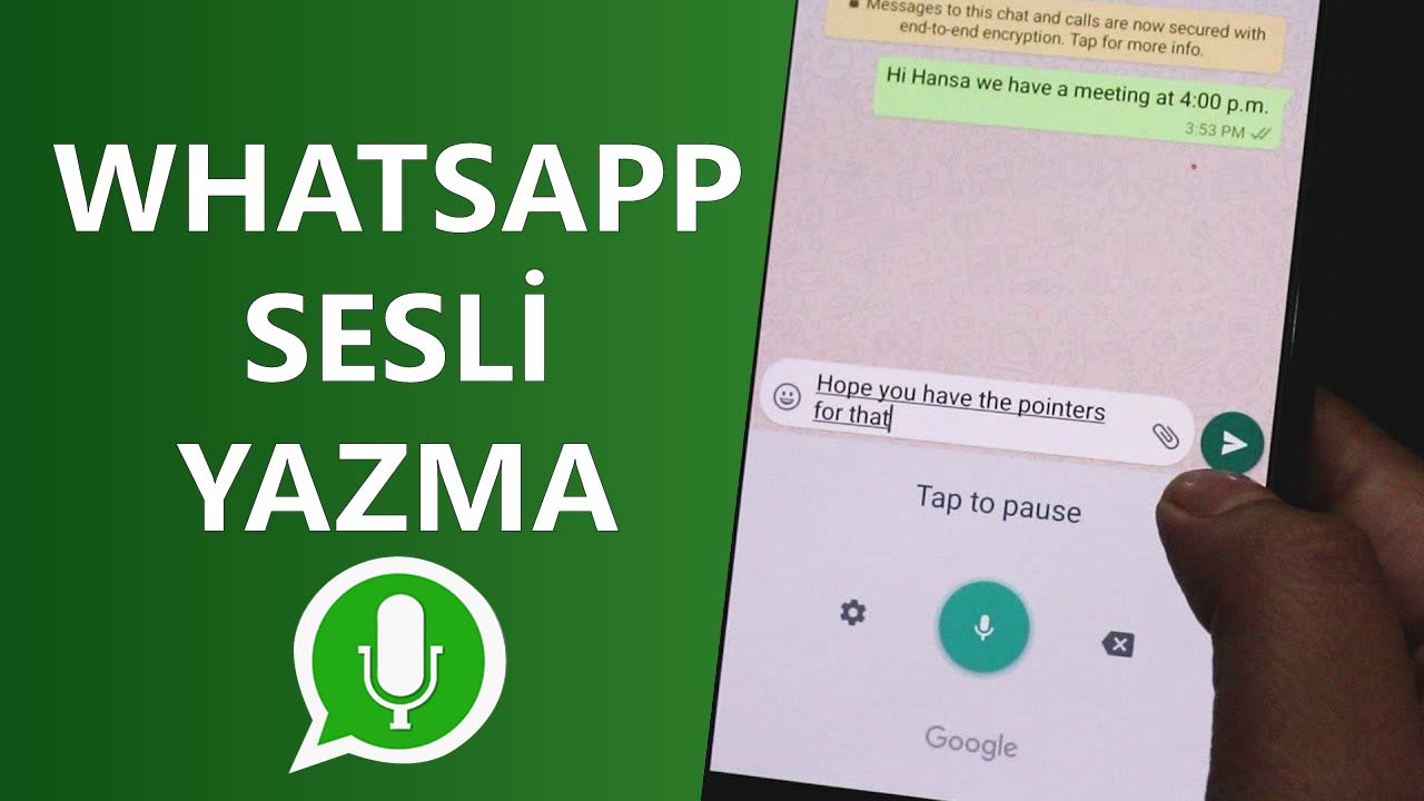 Whatsapp Sesli Yazma