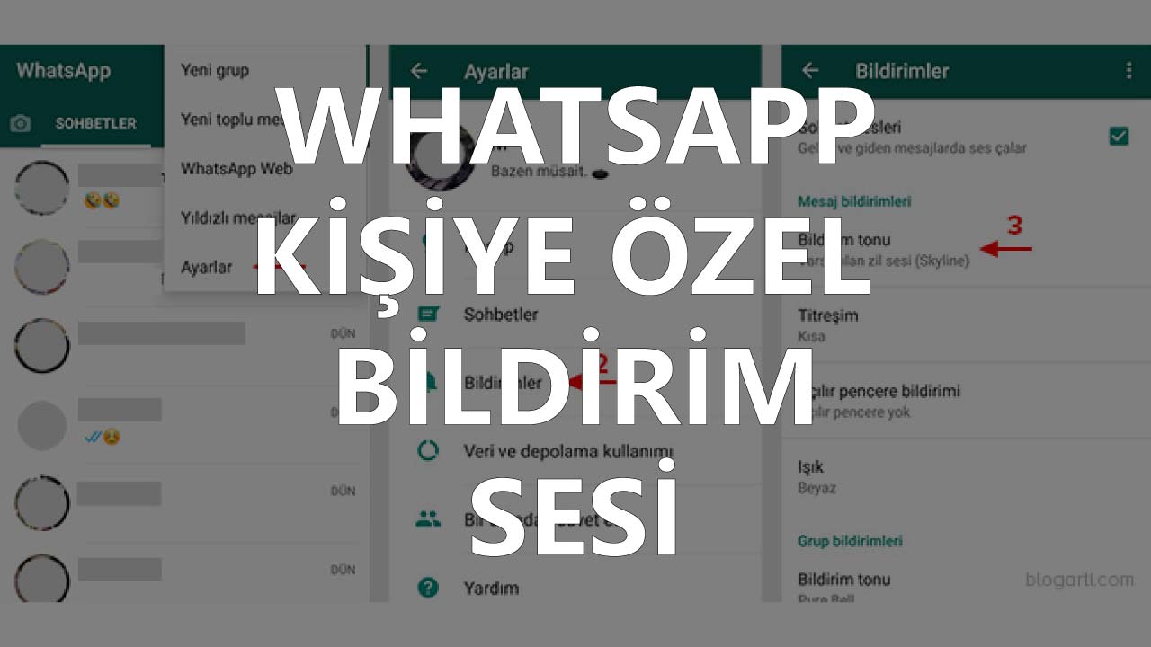 Whatsapp’ta Kişiye Özel Bildirim Sesi