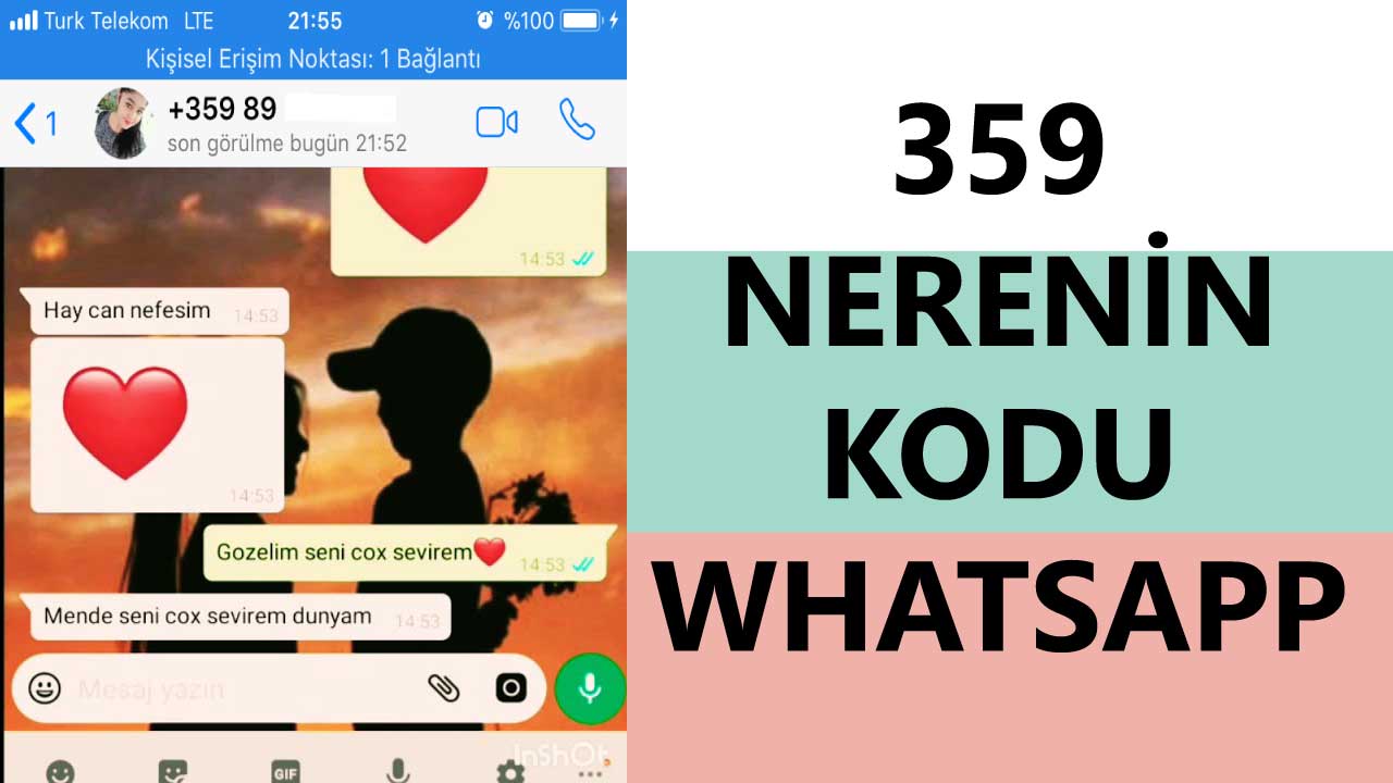 359 Nerenin Kodu Whatsapp