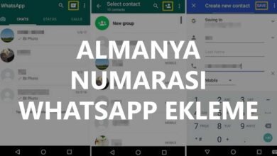 Almanya Numarası Whatsapp Ekleme