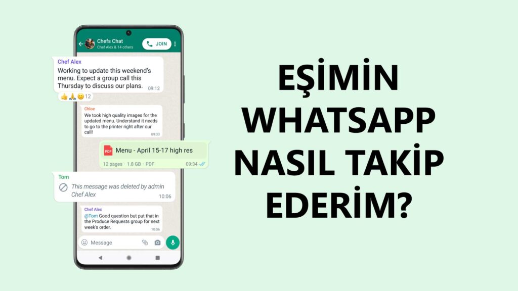 eşimin whatsapp nasıl takip edebilirim