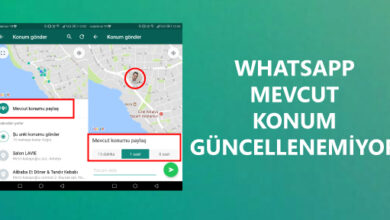 Whatsapp Mevcut Konum Güncellenmiyor