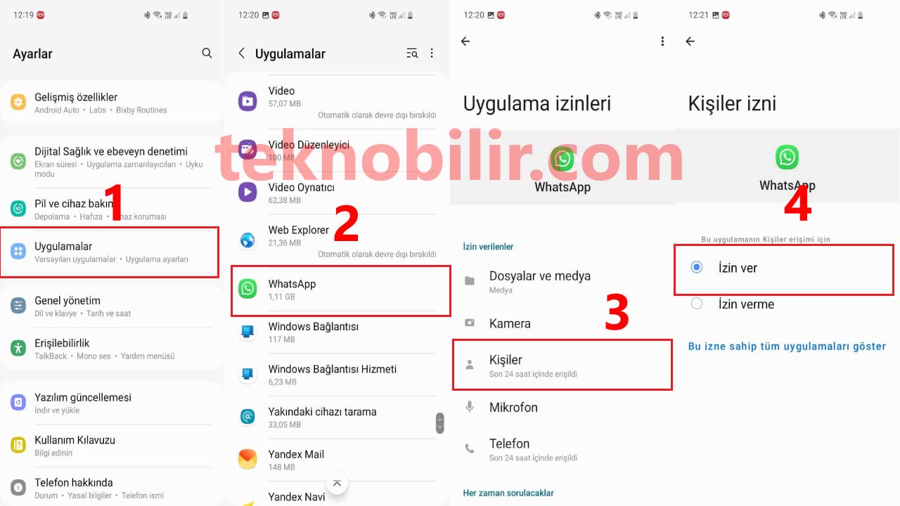 Whatsapp Rehber Senkronizasyonu Teknobilir