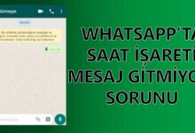 Whatsapp’ta Saat İşareti