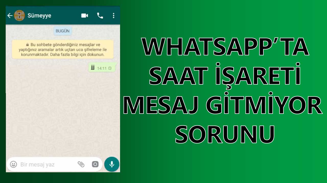 Whatsapp’ta Saat İşareti