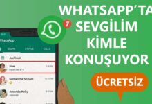 Whatsappta Sevgilim Kimle Konuşuyor