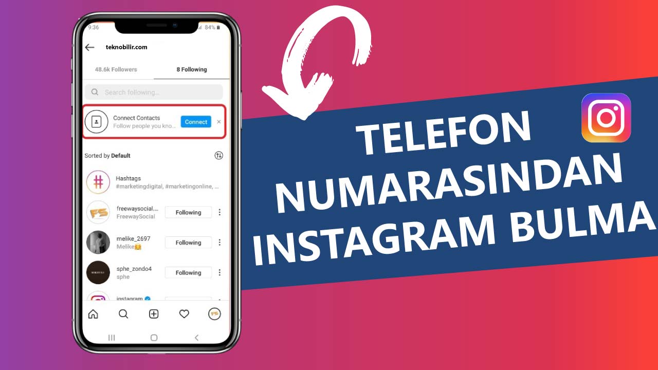 Telefon Numarasından Instagram Bulma