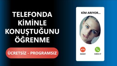 Telefonda Kiminle Konuştuğunu Öğrenme