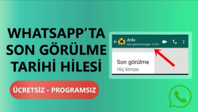 Whatsapp’ta Son Görülme Tarihi Hilesi