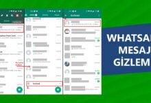 Whatsapp Mesaj Gizleme