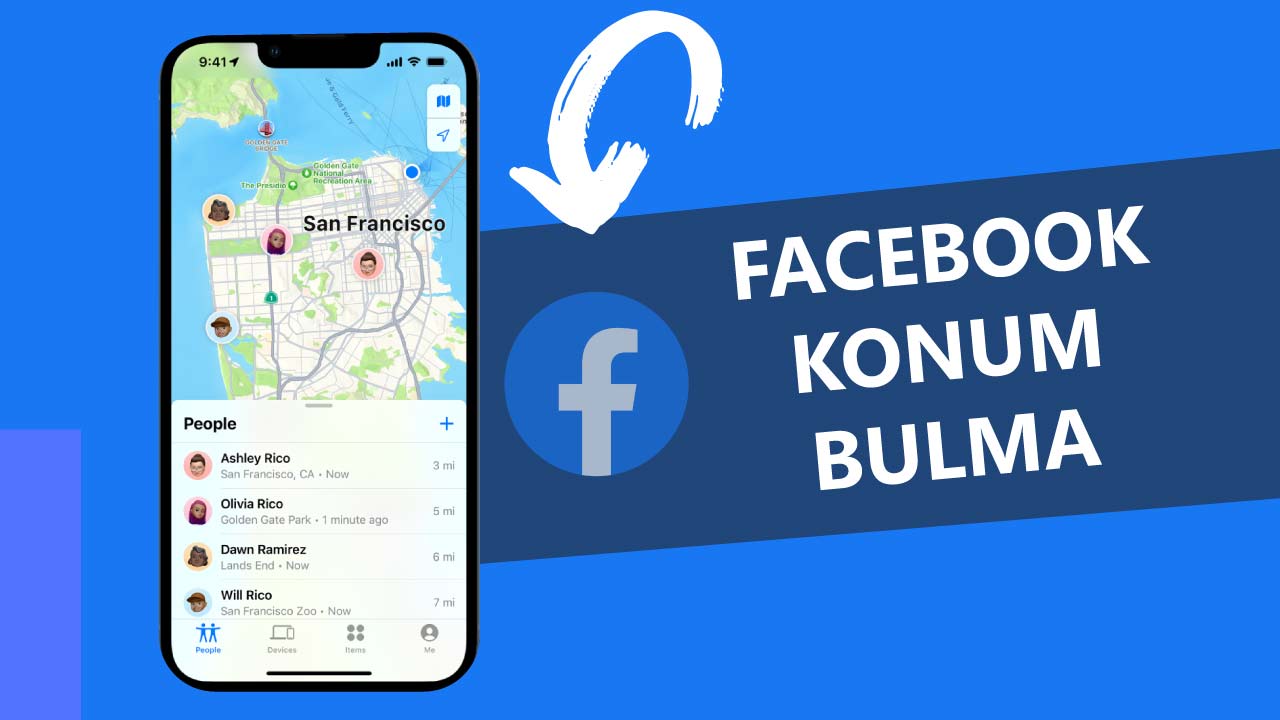 Facebook Konum Bulma