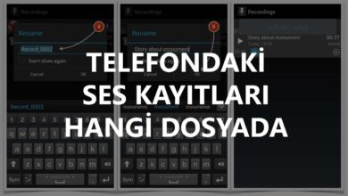 Telefondaki Ses Kayıtları Hangi Dosyada