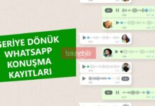 Geriye Dönük Whatsapp Konuşma Kayıtları