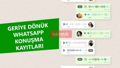 Geriye Dönük Whatsapp Konuşma Kayıtları