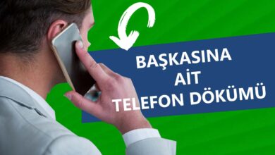 Başkasına Ait Telefon Dökümü