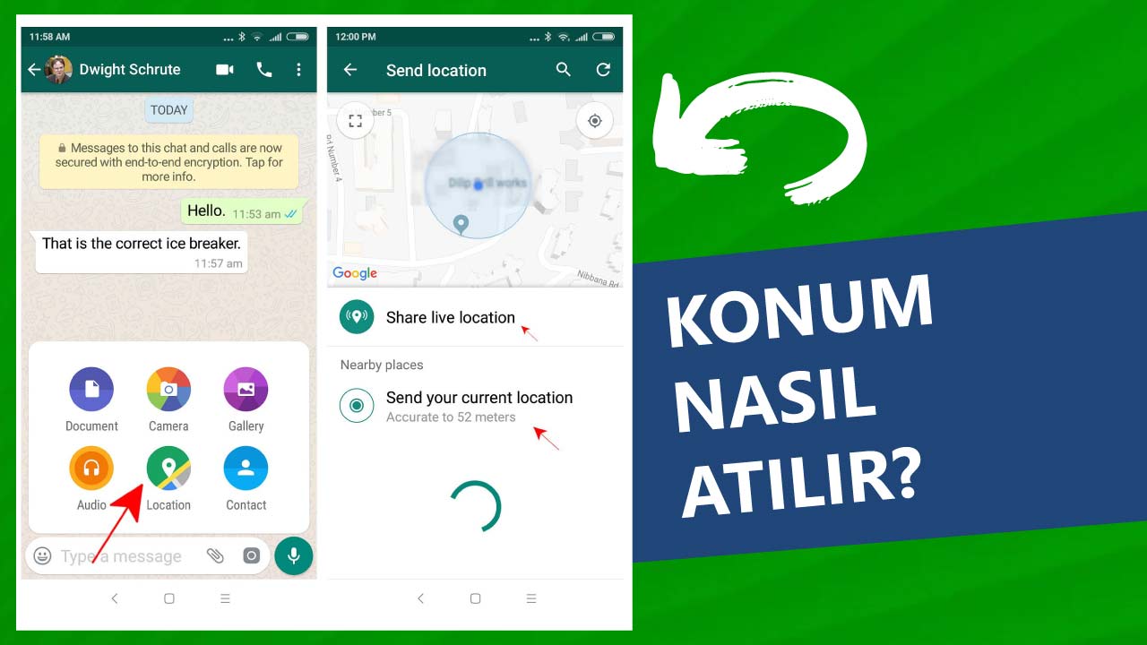 Konum Nasıl Atılır? Whatsapp ve Messenger Konum Paylaşma ve Gönderme