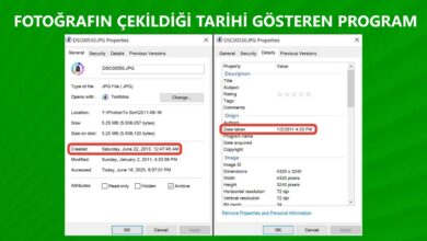 Fotoğrafın Çekildiği Tarihi Gösteren Program